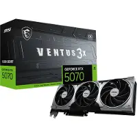 MSI Grafikkort - - VENTUS GeForce RTX 5070 - 12 GB GDDR7 - 3 fläktar - Överclocking