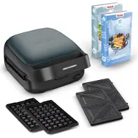 SEB Tefal Snack collection SW862BF0 - Smörgåsgrill/våffeljärn - 700 W - svart