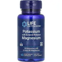 Life Extension Life Extension, containing potassium and extended-release magnesium, 60 vegetable capsules
