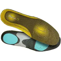 Sievi Dual Comfort Plus: High Arch, Unisex, Vuxen, Komfort-innersula, Svart, Grå, Röd, Gul, EUE, 1 styck