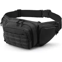 INF Tactical Outdoor Midjeväska 800D Oxford-Nylon Svart