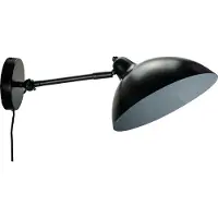 Dyberg Larsen Vägglampa , Futura, Svart, Vardagsrum, Metall, Design
