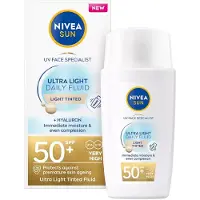 Nivea Daily Fluid Light Tinted Spf 50+ 40 Ml Solskyddsmedel