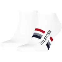 Tommy Hilfiger Ankelstrumpor - 2-pack - Vit - - 43/46 - Strumpor