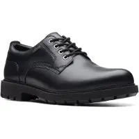 Clarks för män. 26173437 BatcombeTieGTX lädersko svart (40), Hud, Karta, Nyckelband, Casual