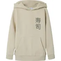 Name it Sweatshirt 'NKMKian' mörkbeige / ljusröd / svart / vit