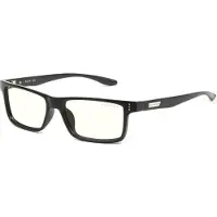 Gunnar Optiks Vertex, Unisex, Rektangel, Mode, Svart, Plast, Transparent