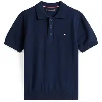 Tommy Hilfiger Cable Knit Short Sleeve Polo Jumper