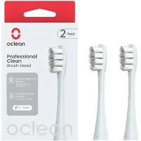 Oclean Tandborsthuvuden - Professionella Clean - 2-pack - Silver - - One Size - Hygienartiklar