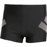 Adidas Sportbadbyxa 'Big Bars' grå / svart / vit