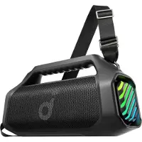 Anker Soundcore Boom 2 Pro - Högtalare - för bärbar användning - trådlös - Bluetooth - Appkontrollerad - 140 Watt - 2-vägs - svart