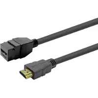 VivoLink Keystone Black HDMI Female to HDMI Male