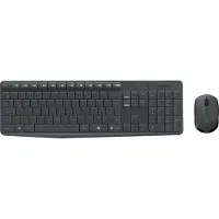 Logitech Tangentbord och mus | trådlös | MK235