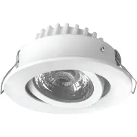 Megaman LED-inbyggnadsspotlight Rico, dim to warm, vit Renzo, dimbar, Vitt / opal, Hall, Aluminium / grå / zink, Modern