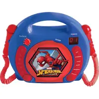 Marvel Spider en CD-spelare med två mikrofoner