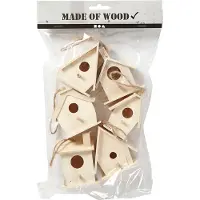 Creativ Company Fågelholk Mini 7 cm Poppel Mix 6 st
