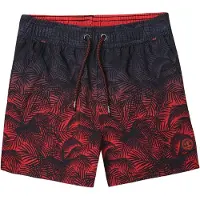 KOROSHI Badshorts indigo / röd / svart