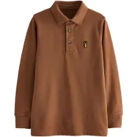 Next T-shirt brun / gul / svart