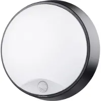 MEGATRON Bulka MT69040 LED-utomhusväggbelysning med rörelsedetektor 10 W Svart