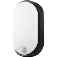 MEGATRON Bulka MT69041 LED-utomhusväggbelysning med rörelsedetektor LED 10 W Svart