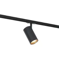 QAZQA Modern spotlight svart för 1-fas skensystem inkl. LED - Iconic Mark