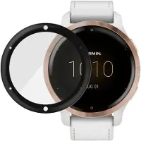 PanzerGlass - Skärmskydd för sportklocka - glas - ramfärg svart - för Garmin Venu 2S