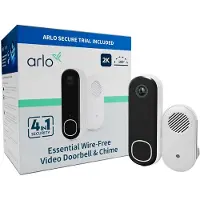 Arlo Video Doorbell 2K (2nd Generation) - Smart dörrklocka - med kamera - trådlös - Wi-Fi - 2.4 Ghz