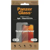 PanzerGlass iPhone 13/13 Pro/14 Ultra-Wide Fit EasyAligner Skärmskydd - 9H - Svart Kant