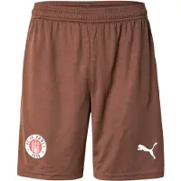 Puma Sportbyxa 'FC St. Pauli 25/26' mörkbrun / blodröd / vit