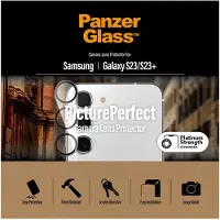 PanzerGlass PicturePerfect - Linsskydd för mobiltelefon - ramfärg svart - för Samsung Galaxy S23, S23+