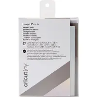 Cricut - Lot de 12 cartes et enveloppes format A2 - Crème et Or Holographique