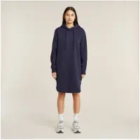 G-Star Logo Hooded Sweater Dress - Dark blue - Women