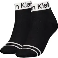 Calvin Klein Jeans 2 Pack Logo Stripe Ankle Socks