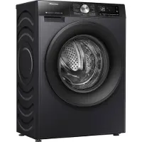 Hisense WD3S8043BB3, Frontmatad, Fristående, Svart, Vänster, Svart, Svart