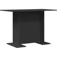 vidaXL Matbord Svart 110 x 60 x 75 cm Konstruerat trä