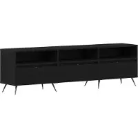 vidaXL TV-skåp Svart ek 150 x 30 x 44,5 cm Konstruerat trä