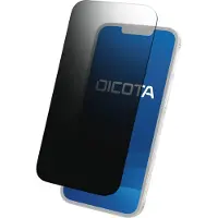 Dicota - Skärmsekretessfilter för mobiltelefon - 4-vägs - lim - svart - för Apple iPhone 11