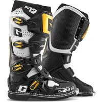 Gaerne SG12 Motocrossstövlar Svart/Vit/Guld 42 Unisex sort