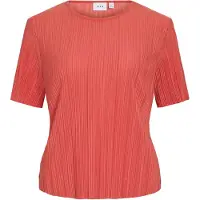 Vila T-shirt ljusröd