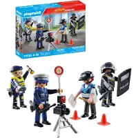 Playmobil Action Hjältar - Polisfigurer-Set - 71730 - 35 Delar - - One Size - Leksaksfigur