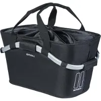 Basil bakre lastkorg CLASSIC CARRY ALL REAR BASKET MIK 22L MIK-system, helsvart (ny 2025)