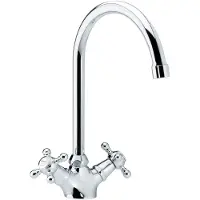 Damixa Tradition köksbadkar. - m.200 mm rund J-pip. 2-grepp. 37005,00