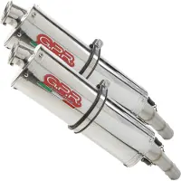 Gpr Exhaust Systems Trioval Dual Kawasaki Z 1000 07-09 Cat Homologerad Slip On Ljuddämpare