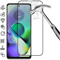 Mtp Products Motorola Moto G54 Heltäckande Härdat Glas Skärmskydd - 9H - Svart Kant