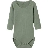 Name it Body l/ä - Noos - Rib - NbfKab - Lily Pad/Melange - - 56 - Body L/Ä