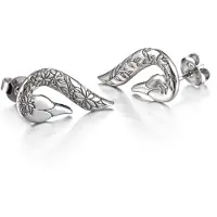 Lumoava swans silverörhängen L54230800000