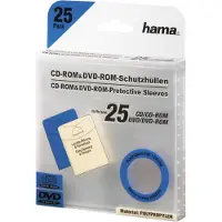 Hama - CD/DVD-ficka - transparent (förpackning om 25)