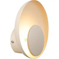 Nordlux LED vägglampa Marsi, dimbar, Creme / bärnsten, Vardagsrum / matsal, Metall, LED-vägglampa, vägglampa inomhus