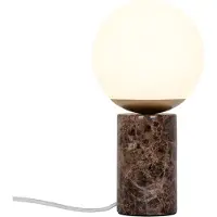 Nordlux Bordslampa Lilly Marble, Brun / rost, Vardagsrum / matsal, Sten, Bordslampa
