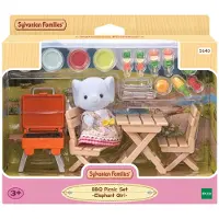 Sylvanian Families - BBQ Picnic Set - Elephant Girl - 5640 - - One Size - Leksaksfigur